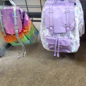 Colorful drawstring bags